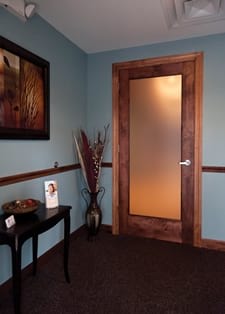 Door in the waiting room