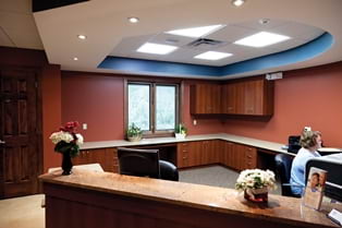Reception area